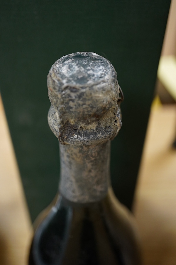 A bottle of Dom Perignon 1964 vintage Champagne in a 1988 box. Condition - good, storage unknown